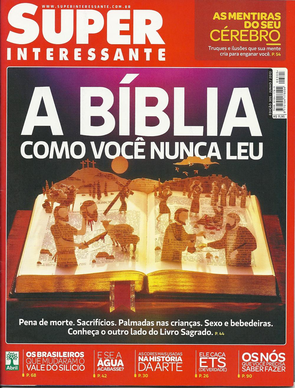 Matéria sobre a bíblia na Revista Super Interessante número 305