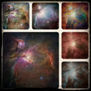Diferentes visões da Nebulosa de Órion